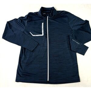 GALVIN GREEN Jacket Pullover Mens Medium Blue‎ Heathered Golf Performance Soft